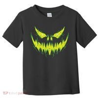 Scary Pumpkin Jack O Lantern Face Halloween Toddler T-Shirt thumb 0