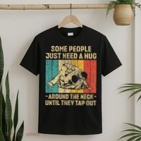 Some People Just Need A Hug Vintage Jiu Jitsu T-Shirt thumb 2