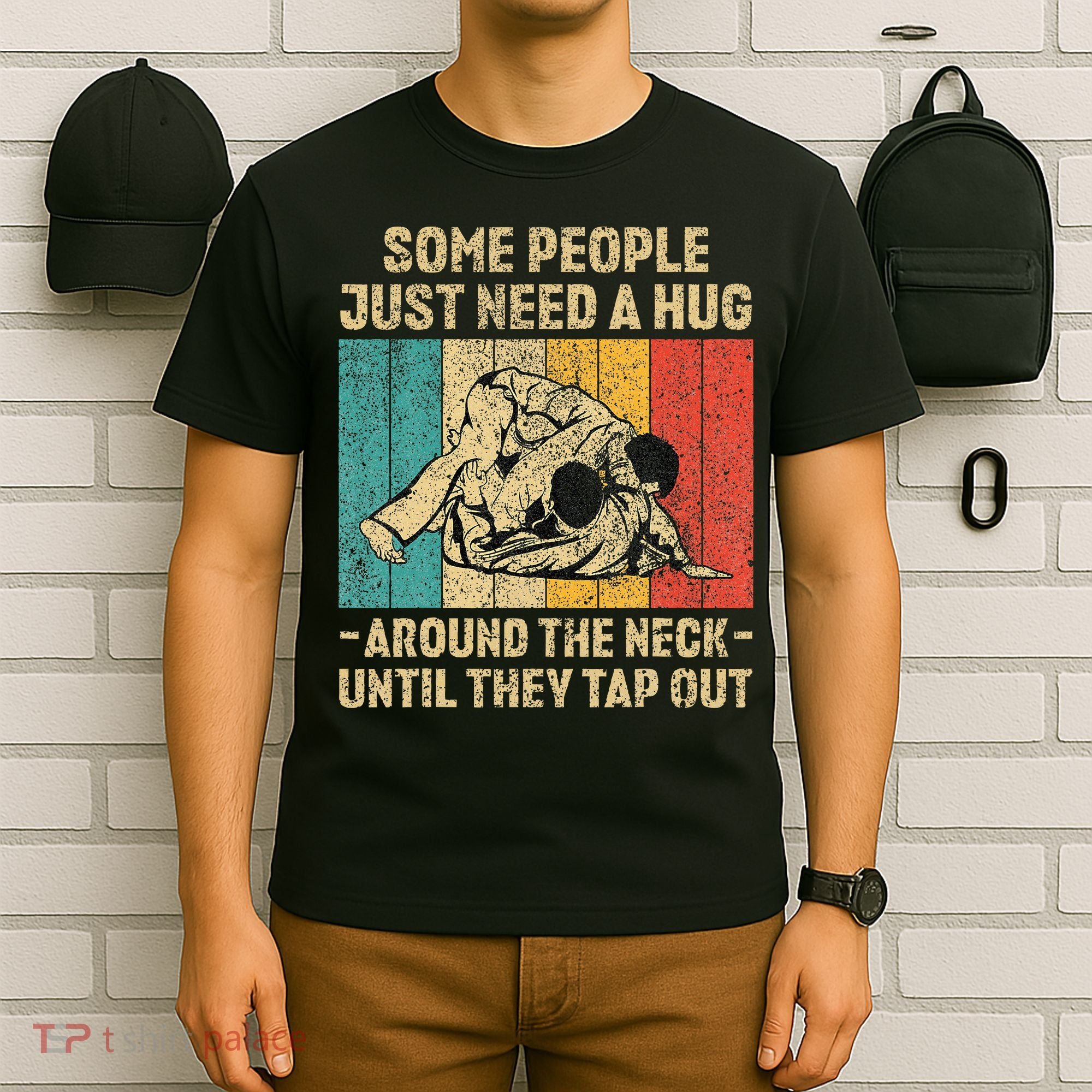 Some People Just Need A Hug Vintage Jiu Jitsu T-Shirt