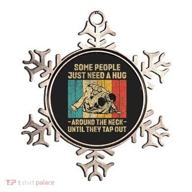 Some People Just Need A Hug Vintage Jiu Jitsu Ornament
