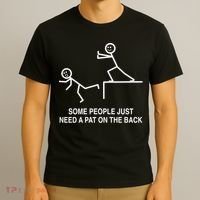 Some People Just Need A Pat On The Back Gift Adult T-Shirt thumb 3