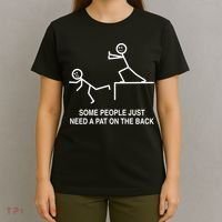 Some People Just Need A Pat On The Back Gift Adult T-Shirt thumb 4