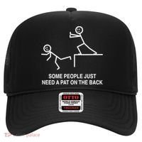 Some People Just Need A Pat On The Back Gift Adult Hat thumb 0
