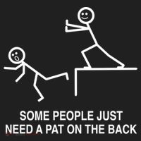 Some People Just Need A Pat On The Back Gift Adult Hat thumb 2