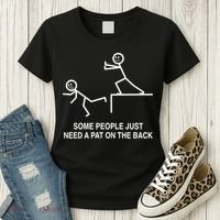 Some People Just Need A Pat On The Back Gift Adult Women's T-Shirt thumb 3