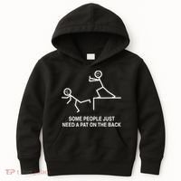 Some People Just Need A Pat On The Back Gift Adult Kids Hoodie thumb 0
