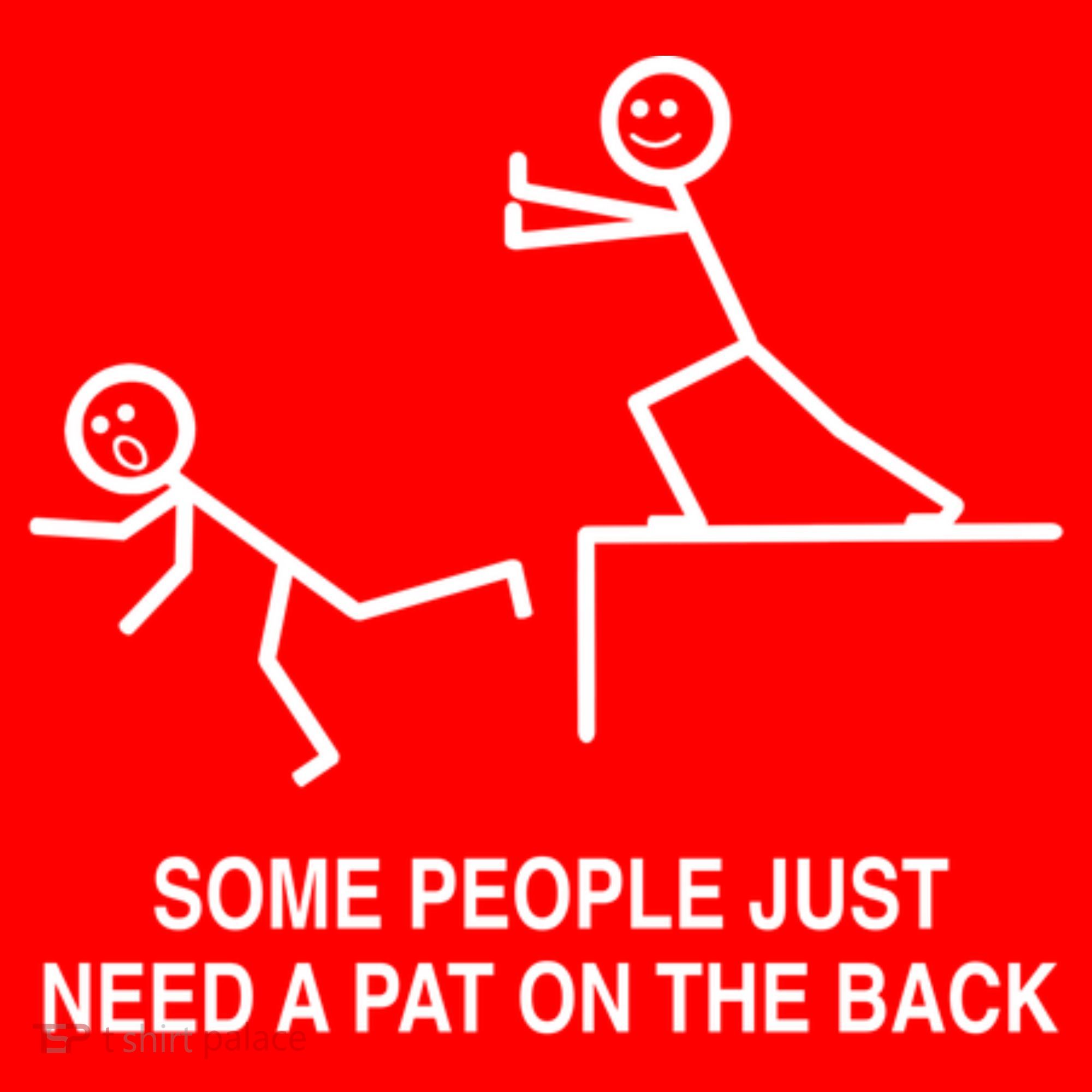 Some People Just Need A Pat On The Back Gift Adult Santa Hat