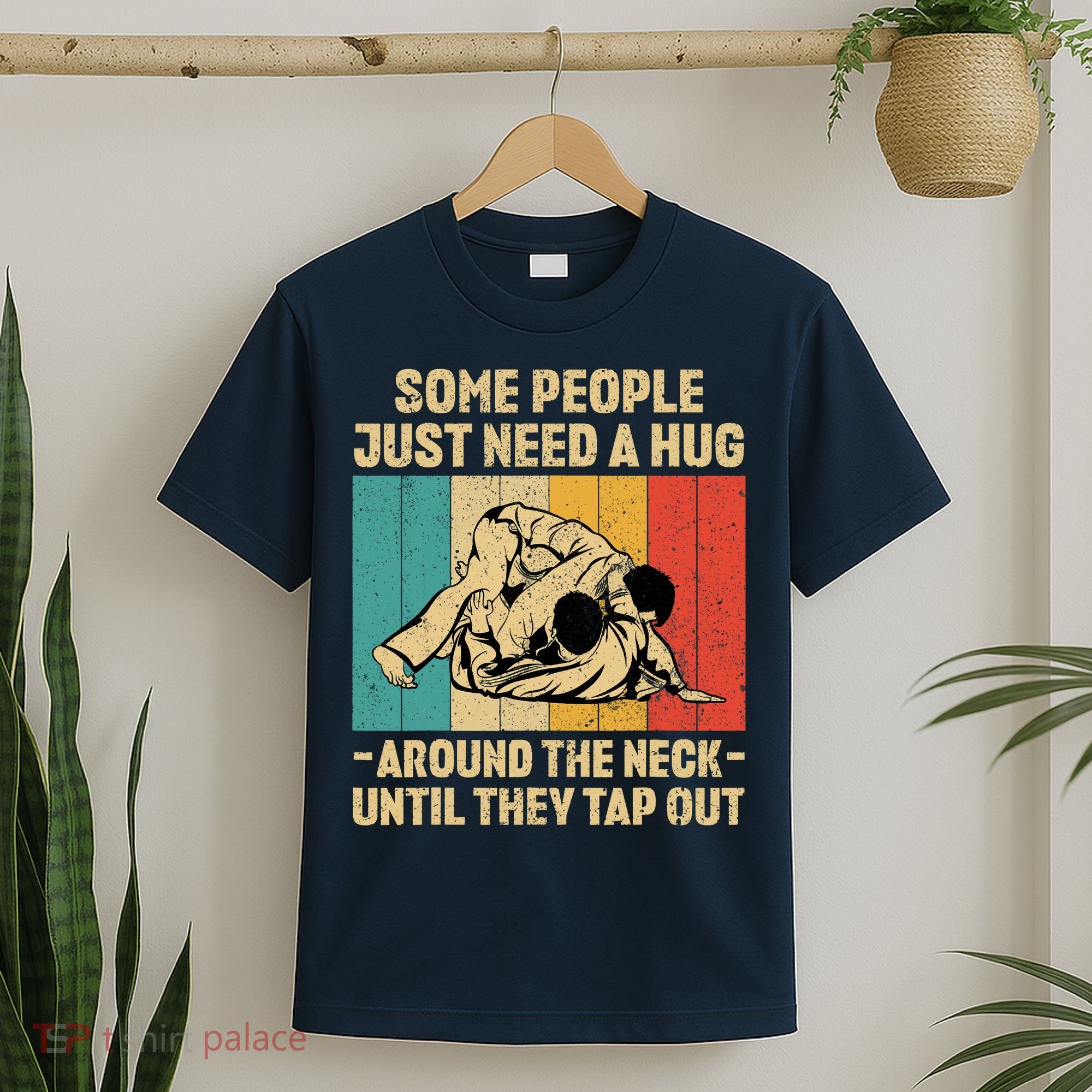 Some People Just Need A Hug Vintage BJJ Brazilian Jiu Jitsu T-Shirt