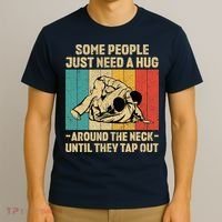 Some People Just Need A Hug Vintage BJJ Brazilian Jiu Jitsu T-Shirt thumb 3