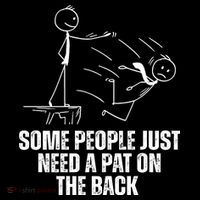 Some People Just Need A Pat On The Back Funny Coaster thumb 2