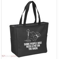 Some People Just Need A Pat On The Back Funny Tote Bag thumb 2