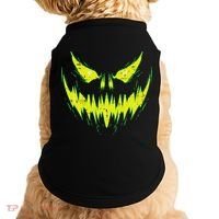 Scary Pumpkin Jack O Lantern Face Halloween Doggie Tank thumb 0