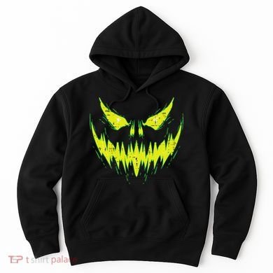 Scary Pumpkin Jack O Lantern Face Halloween Hoodie