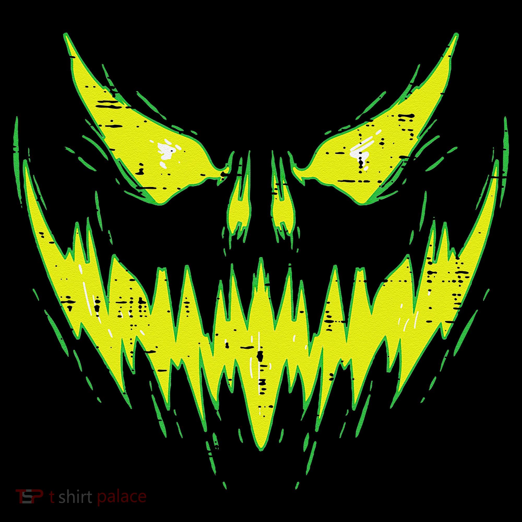 Scary Pumpkin Jack O Lantern Face Halloween Apron