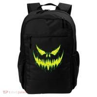 Scary Pumpkin Jack O Lantern Face Halloween Backpack thumb 0