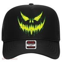 Scary Pumpkin Jack O Lantern Face Halloween Hat thumb 0