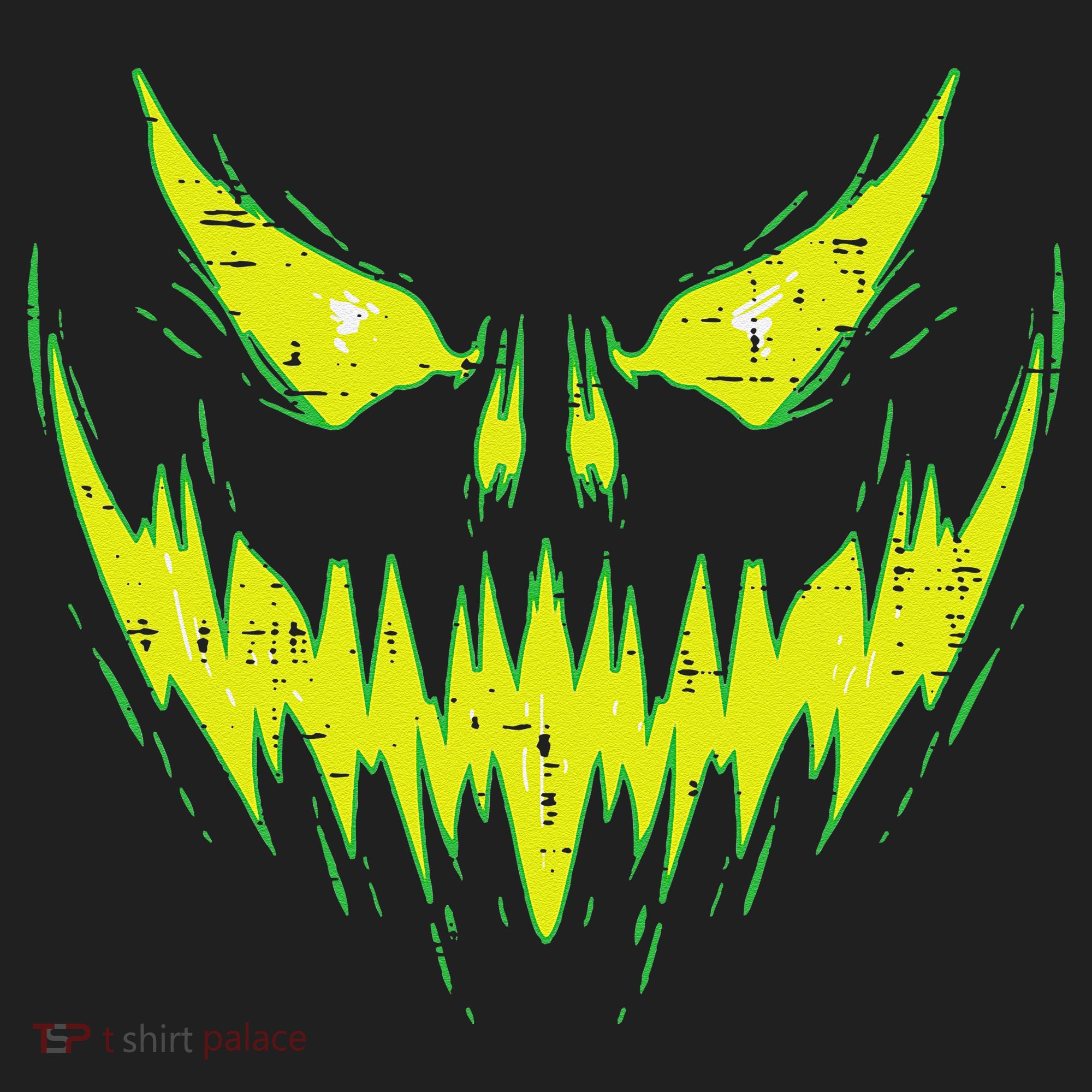 Scary Pumpkin Jack O Lantern Face Halloween Golf Towel