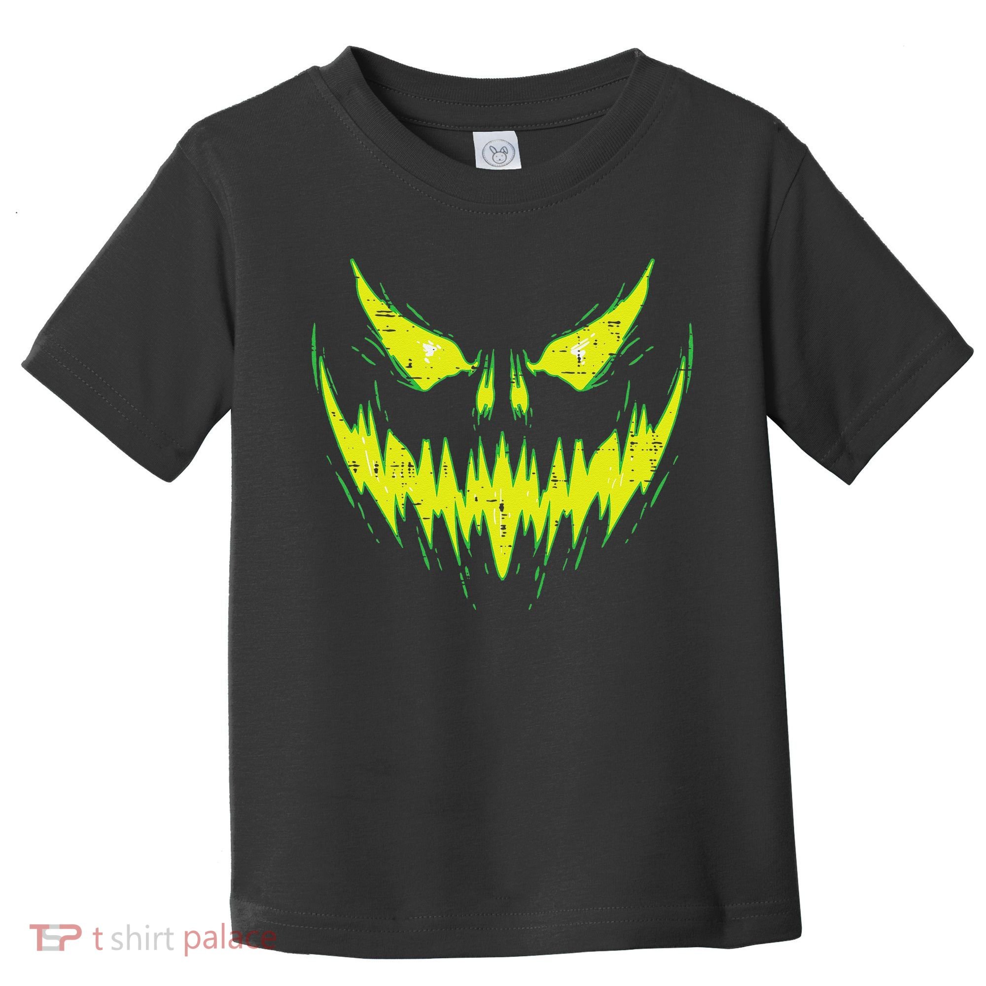 Scary Pumpkin Jack O Lantern Face Halloween Toddler T-Shirt
