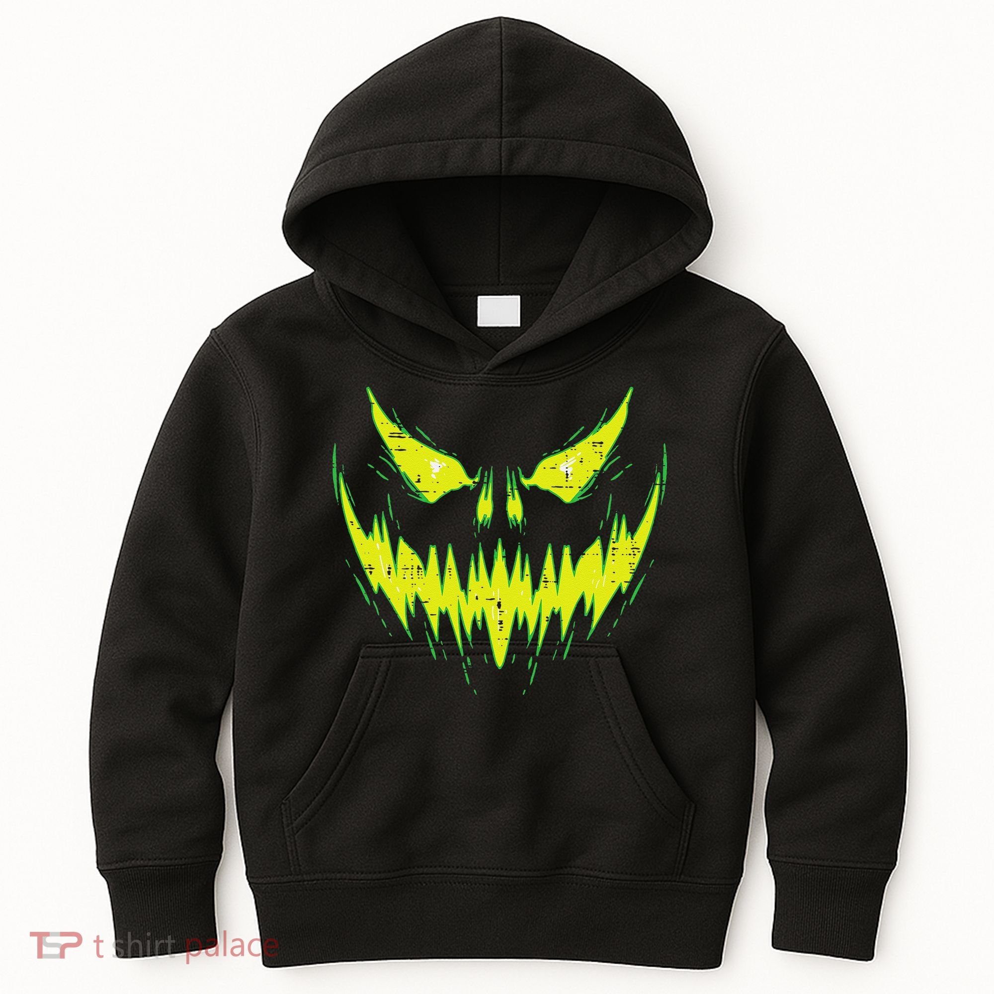 Scary Pumpkin Jack O Lantern Face Halloween Kids Hoodie