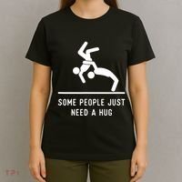 Some People Just Need A Hug Funny Sarcastic Stick Figure T-Shirt thumb 4