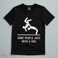 Some People Just Need A Hug Funny Sarcastic Stick Figure T-Shirt thumb 5
