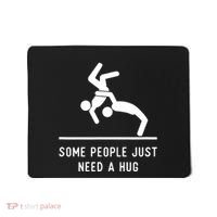 Some People Just Need A Hug Funny Sarcastic Stick Figure Mousepad thumb 0