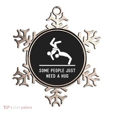 Some People Just Need A Hug Funny Sarcastic Stick Figure Ornament