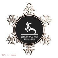Some People Just Need A Hug Funny Sarcastic Stick Figure Ornament thumb 0