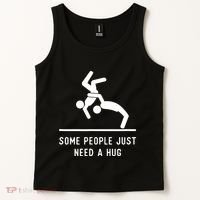 Some People Just Need A Hug Funny Sarcastic Stick Figure Tank Top thumb 2