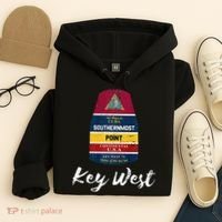 Southernmost Point Key West Florida Keys Souvenir Hoodie thumb 4