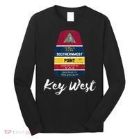 Southernmost Point Key West Florida Keys Souvenir Long Sleeve Shirt thumb 0