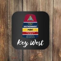 Southernmost Point Key West Florida Keys Souvenir Coaster thumb 0