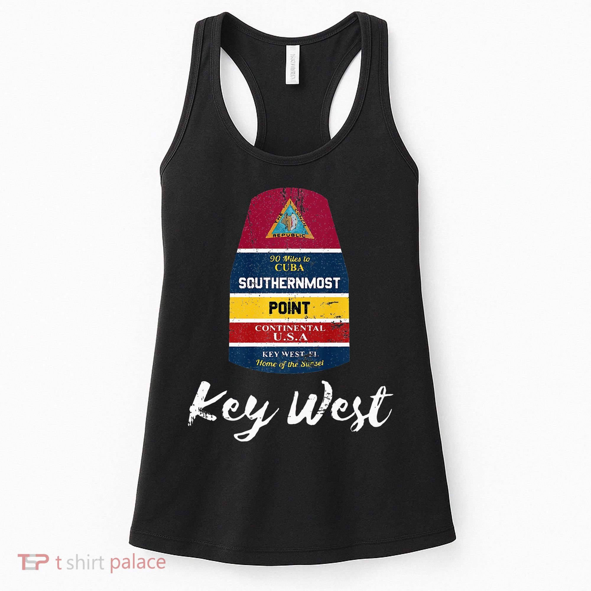 Southernmost Point Key West Florida Keys Souvenir Women's Tank Top