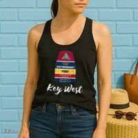 Southernmost Point Key West Florida Keys Souvenir Women's Tank Top thumb 2