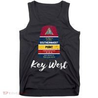 Southernmost Point Key West Florida Keys Souvenir Tank Top thumb 0