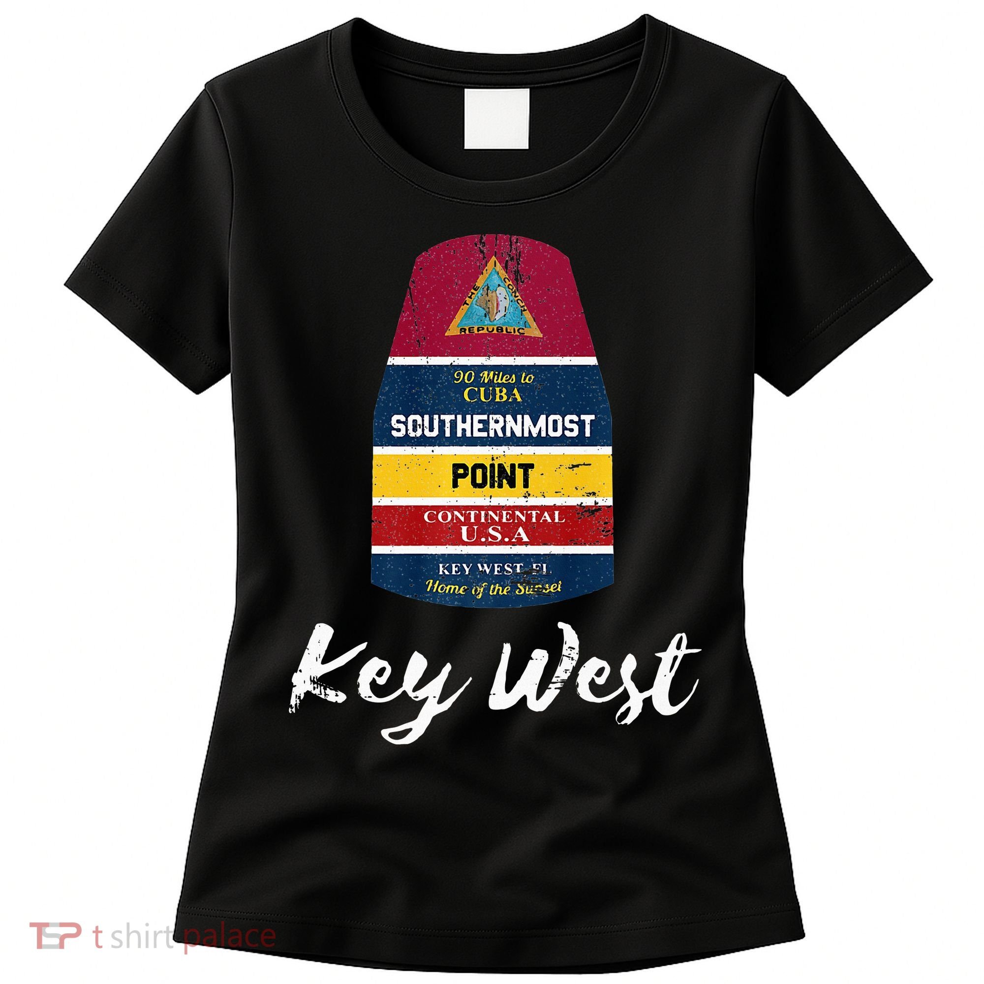 Southernmost Point Key West Florida Keys Souvenir Women's T-Shirt