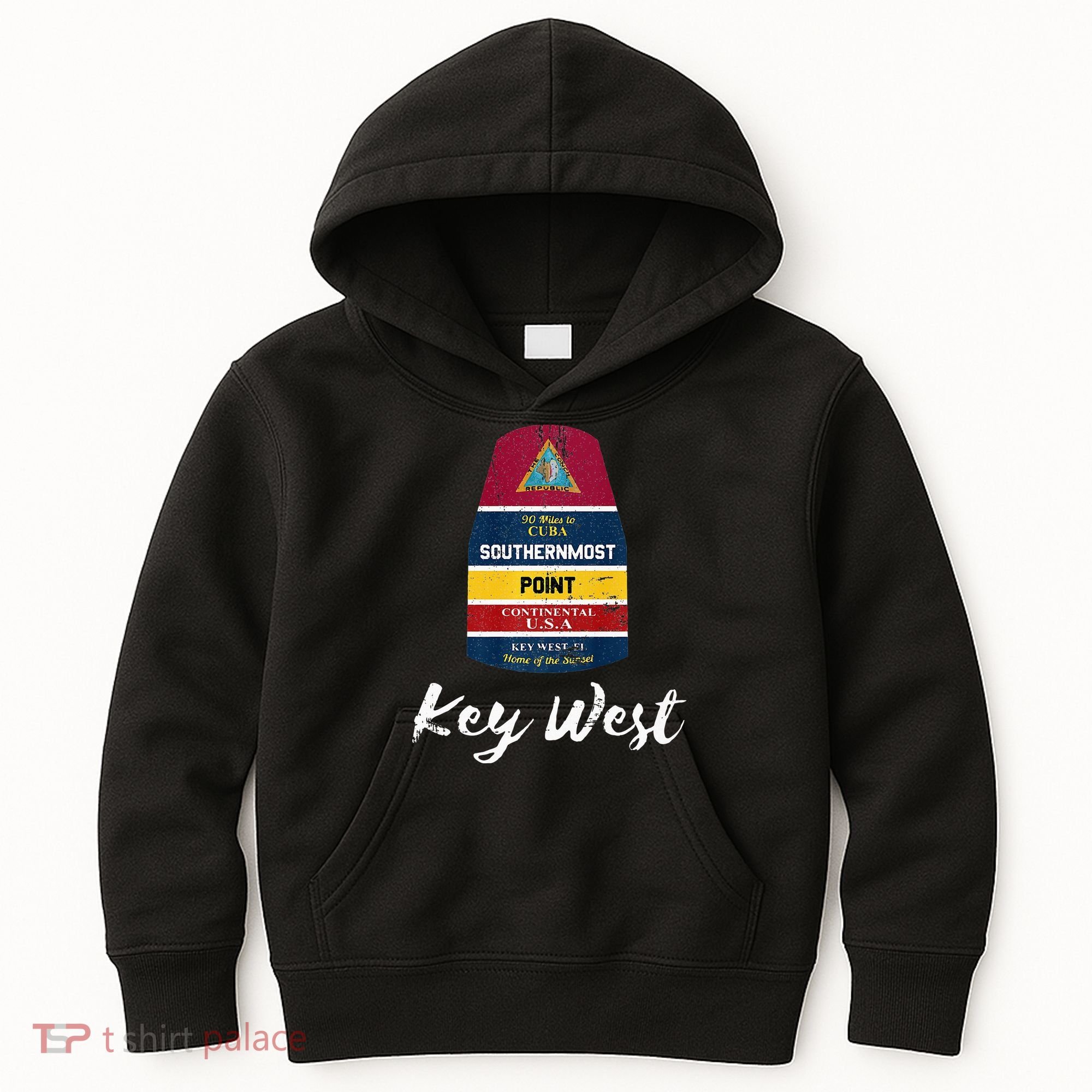 Southernmost Point Key West Florida Keys Souvenir Kids Hoodie