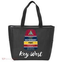 Southernmost Point Key West Florida Keys Souvenir Tote Bag thumb 0