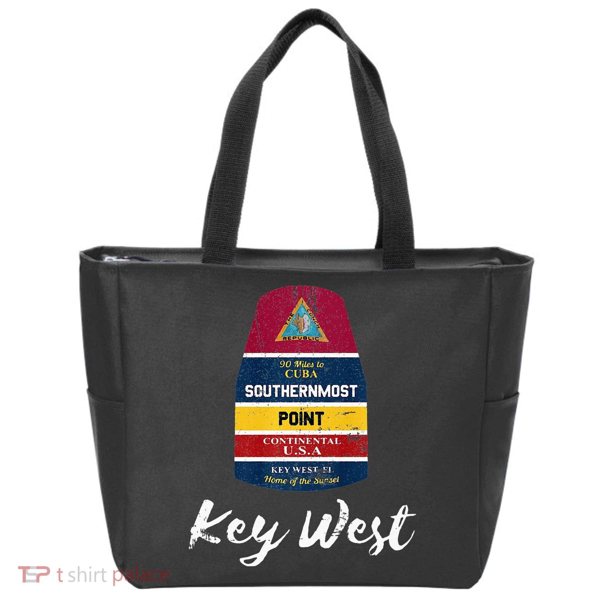 Southernmost Point Key West Florida Keys Souvenir Tote Bag