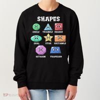 Shapes Pre K Kindergarten Teacher Back To School Gift Women's Sweatshirt thumb 0