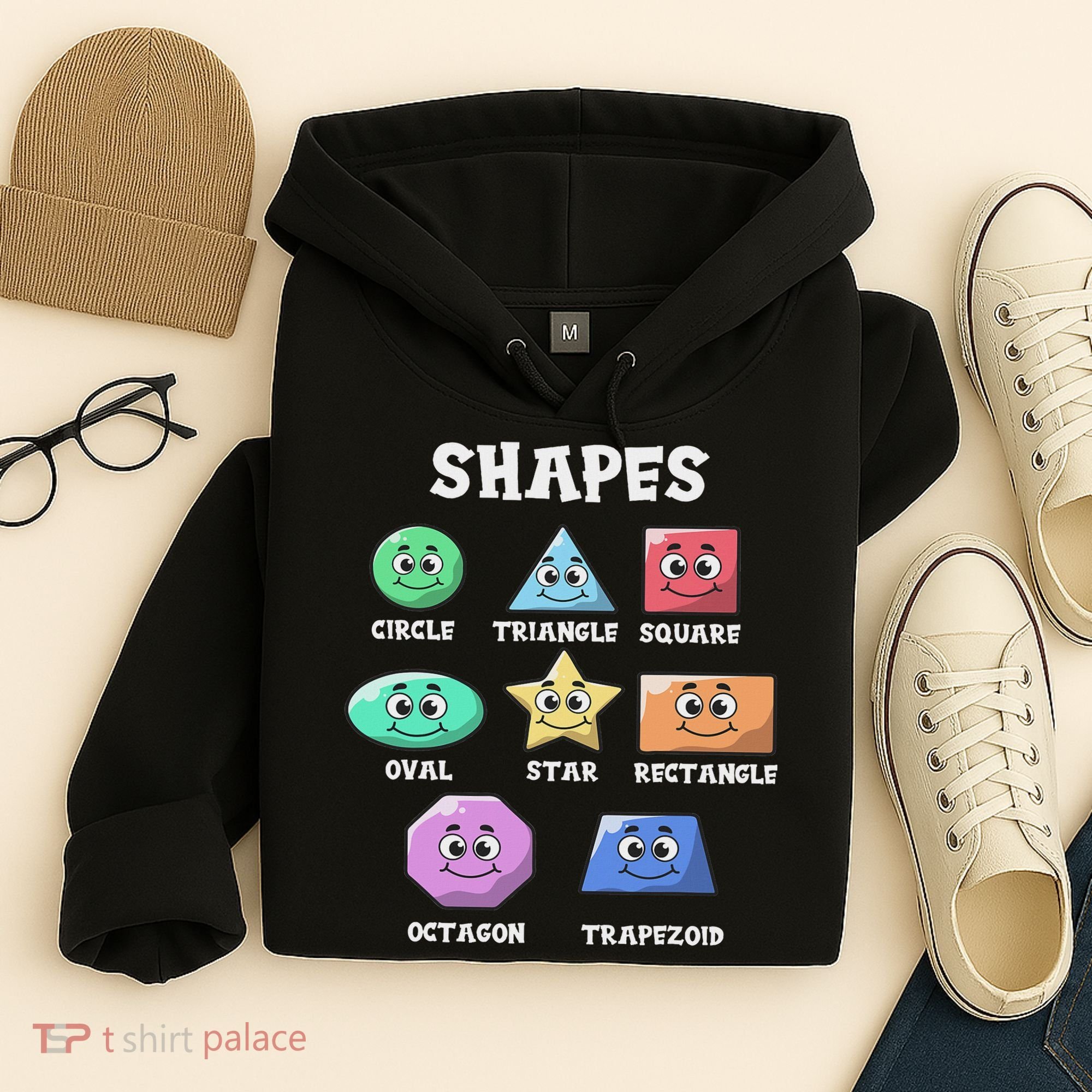 Shapes Pre K Kindergarten Teacher Back To School Gift Hoodie