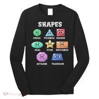 Shapes Pre K Kindergarten Teacher Back To School Gift Long Sleeve Shirt thumb 0