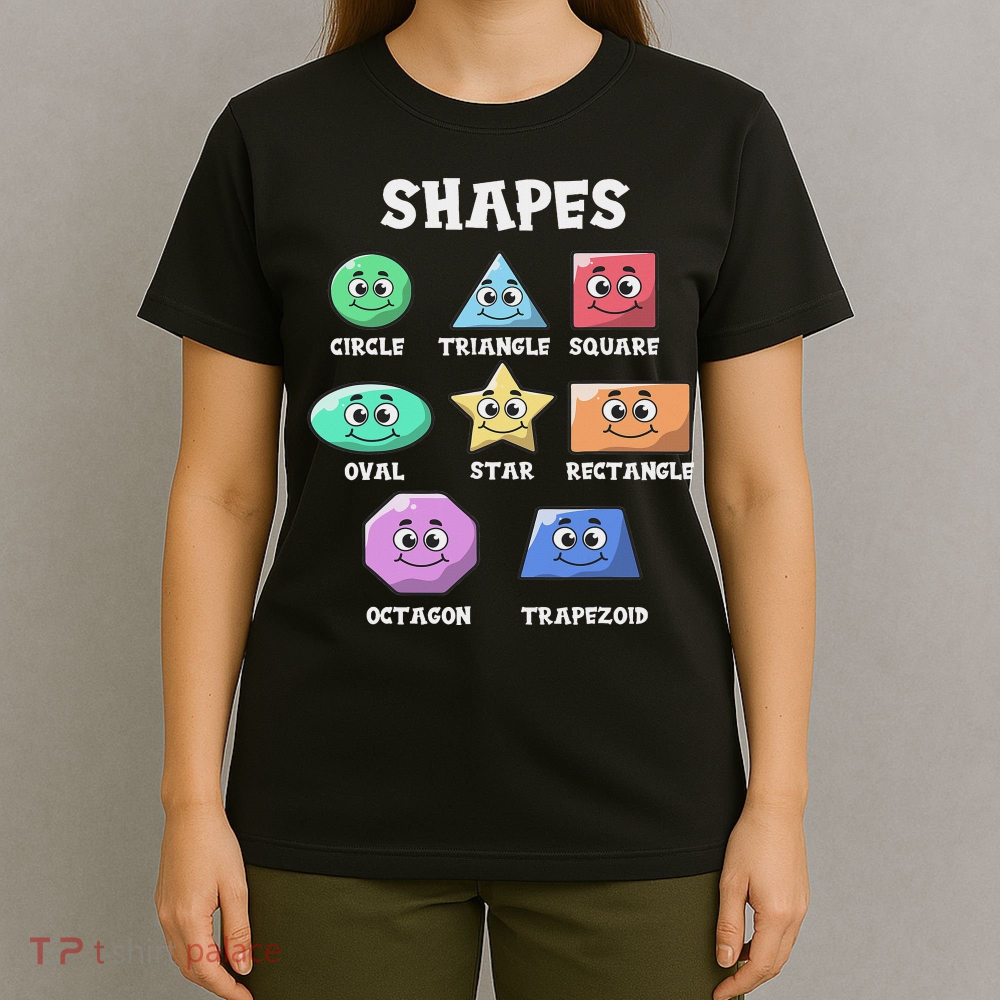 Shapes Pre K Kindergarten Teacher Back To School Gift T-Shirt