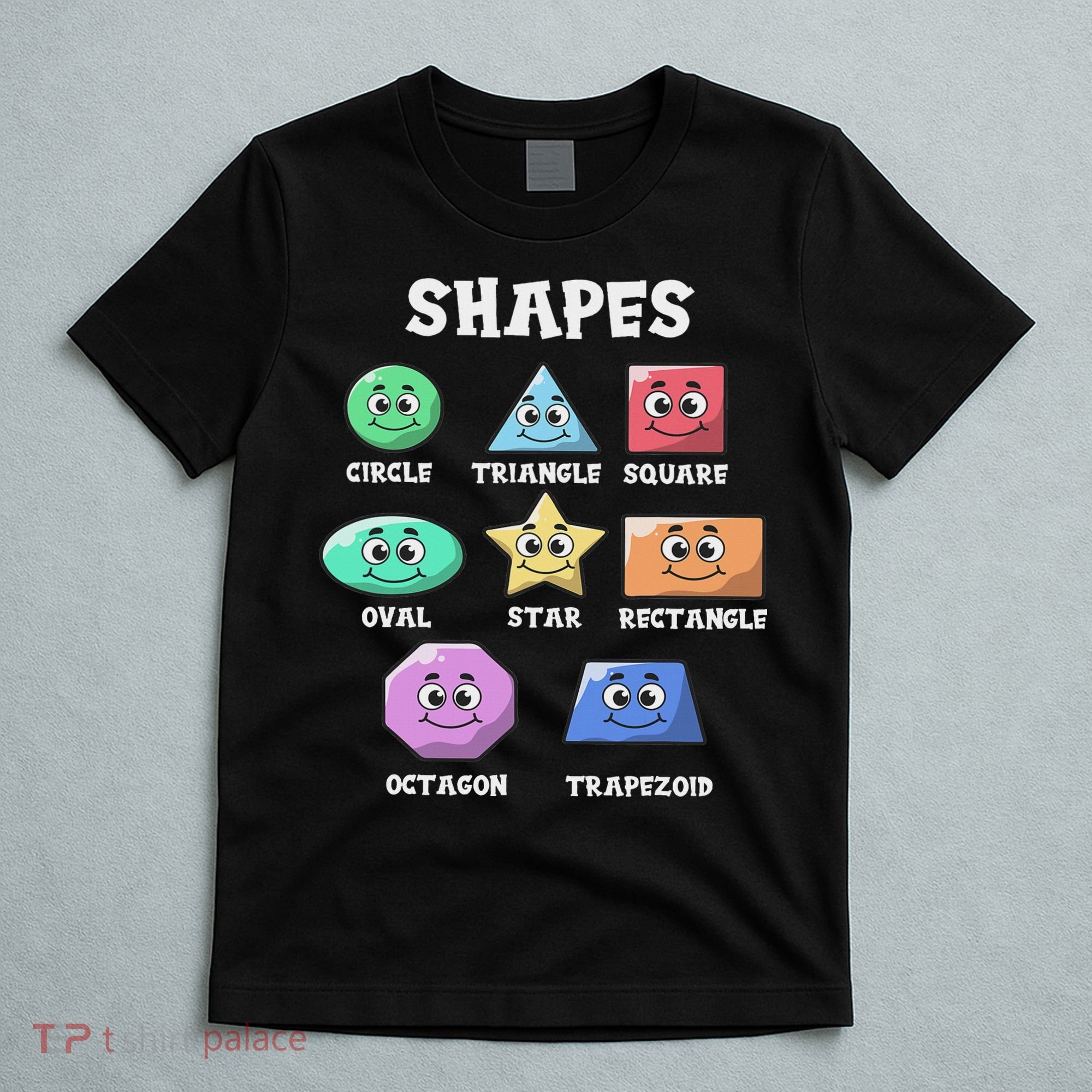 Shapes Pre K Kindergarten Teacher Back To School Gift T-Shirt