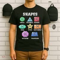 Shapes Pre K Kindergarten Teacher Back To School Gift T-Shirt thumb 6