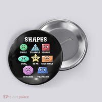 Shapes Pre K Kindergarten Teacher Back To School Gift Button thumb 0