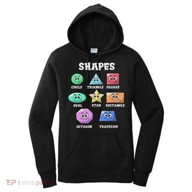 Shapes Pre K Kindergarten Teacher Back To School Gift Women's Hoodie