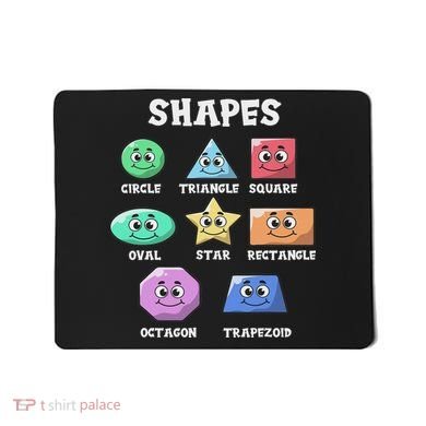 Shapes Pre K Kindergarten Teacher Back To School Gift Mousepad