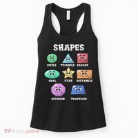 Shapes Pre K Kindergarten Teacher Back To School Gift Women's Tank Top thumb 0