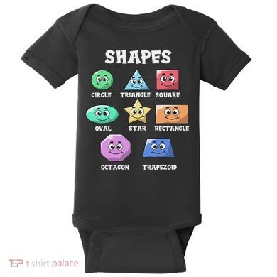 Shapes Pre K Kindergarten Teacher Back To School Gift Baby Bodysuit